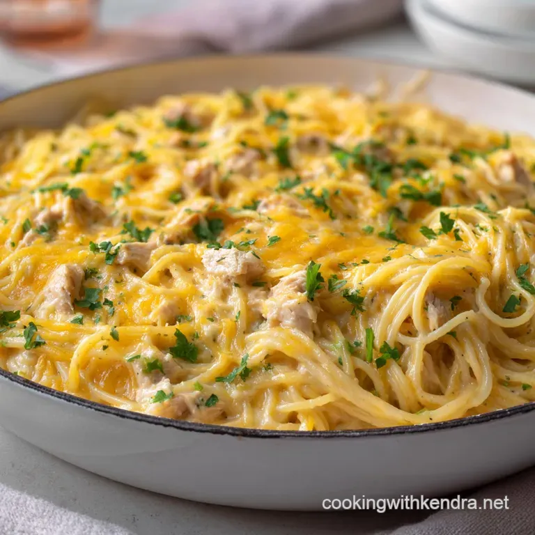 The Chicken Spaghetti Casserole: a Proper Cheesy Bake presentation
