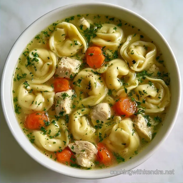 Creamy Chicken Tortellini Soup: Rich and Savory