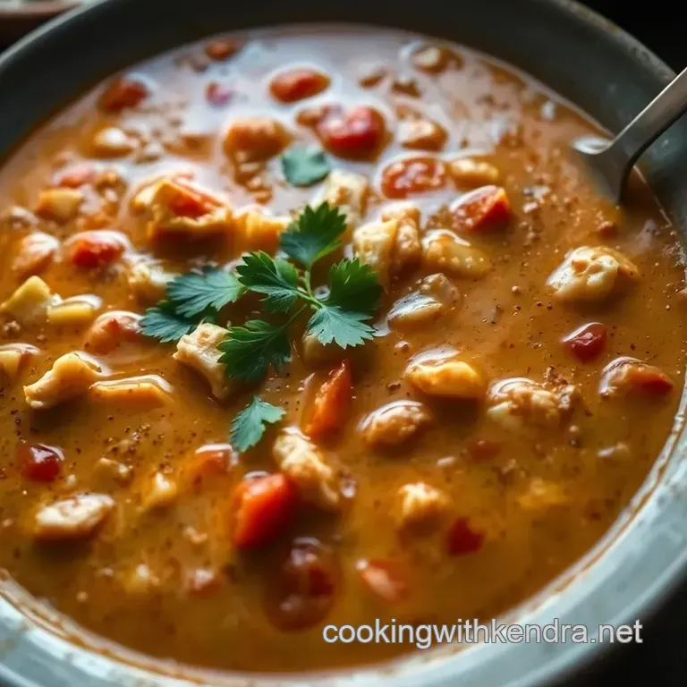 Creamy Chicken Tortilla Soup: Comfort in a Bowl presentation