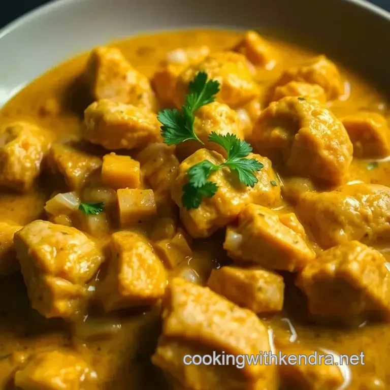 Creamy Coconut Curry Chicken presentation