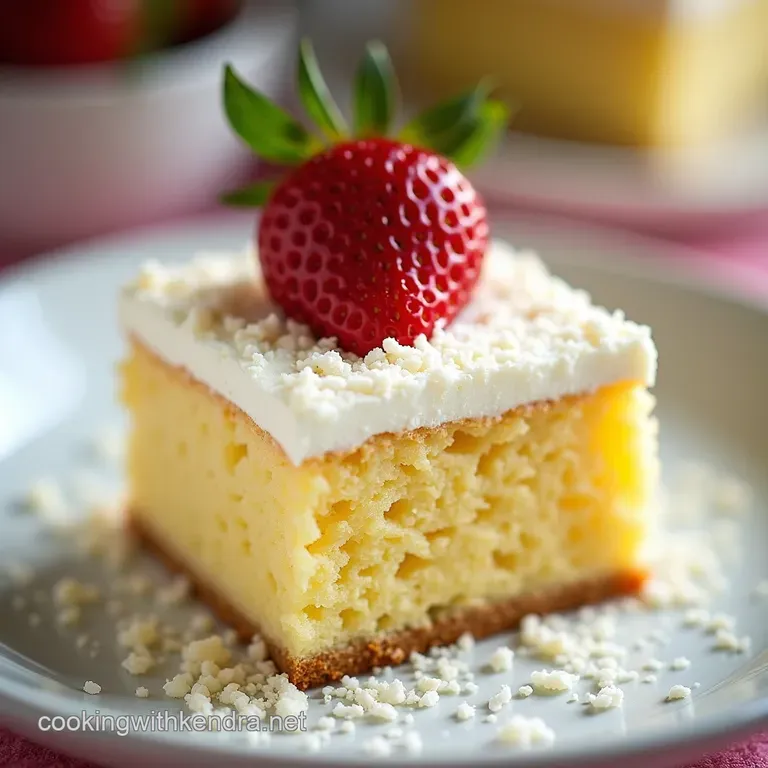 The Ultimate Summer Sipper Creamy Coconut Kiss Poke Cake