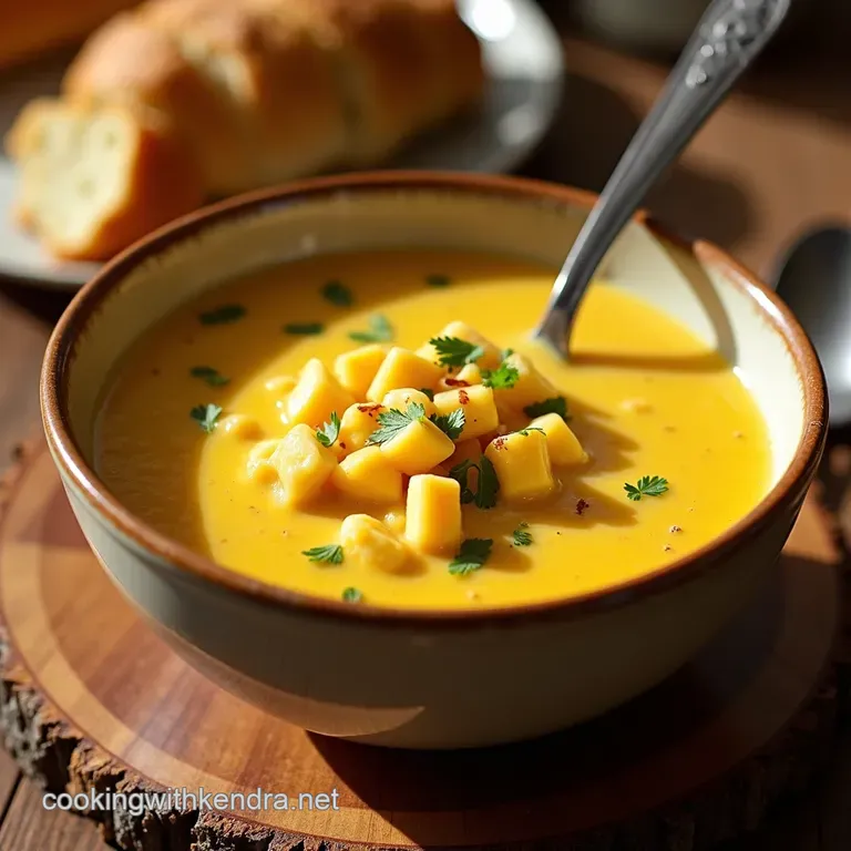 Creamy Dreamy Corn Chowder presentation