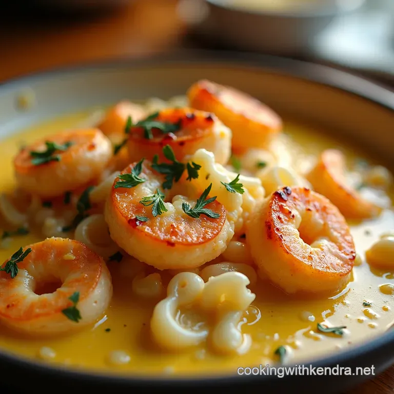 Creamy Dreamy Seafood Bake presentation