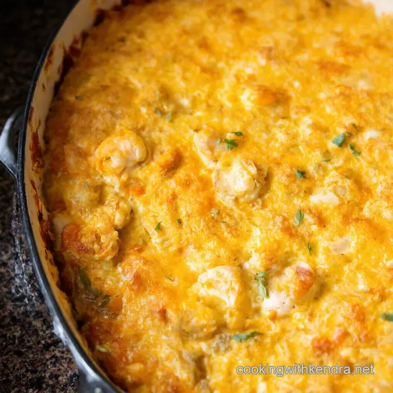 Creamy Dreamy Seafood Casserole presentation