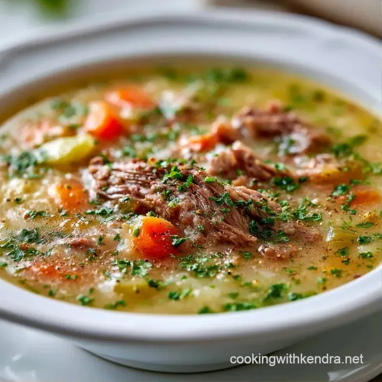 A rustic bowl of creamy potato stew topped with melted gold cheese and chopped chives beside a toasted baguette.