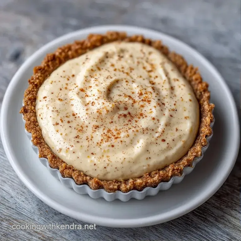 Velvety white cream served in a crystal glass, topped with a cinnamon stick and a sprinkle of brown spice.