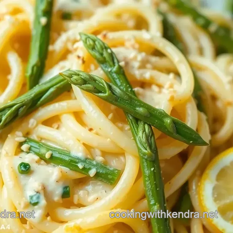 Creamy Lemon & Herb Bow Tie Pasta with Roasted Asparagus