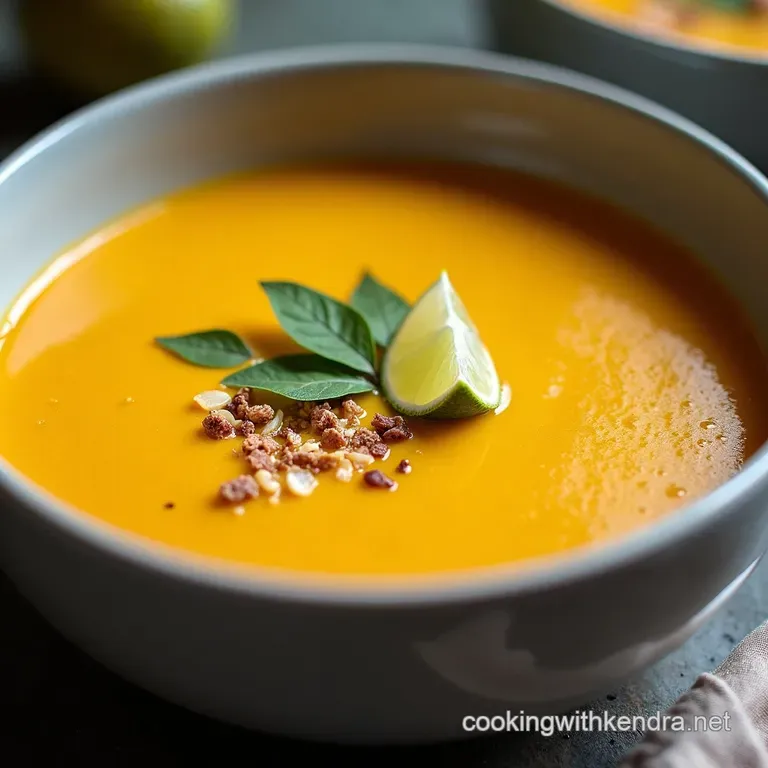 Velvety Autumn Glow Creamy Pumpkin Coconut Soup