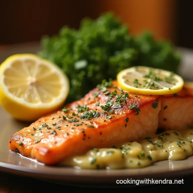 Velvety Lemoncaper Salmon Piccata Restaurant Quality Home Cook Easy presentation