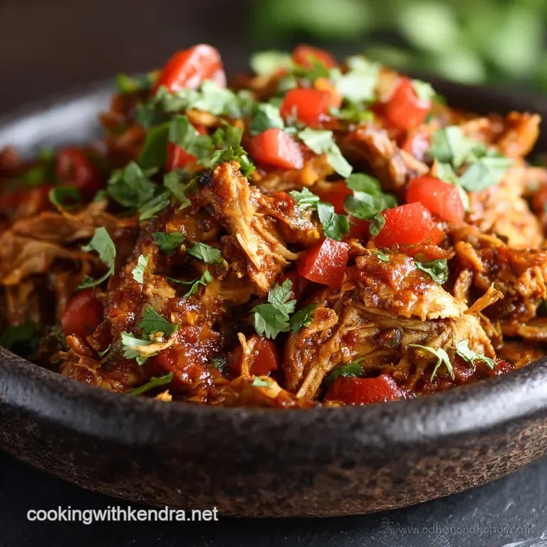Cheesy Fiesta Chicken Ultimate Slow Cooker Salsa Shreds presentation