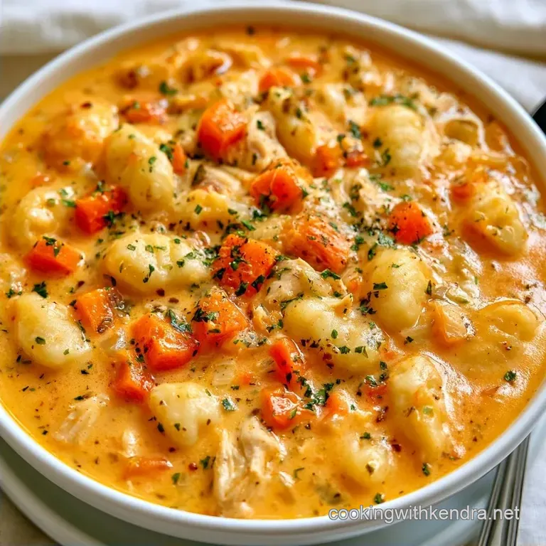 Creamy Spicy Chicken Gnocchi Soup in 37 Minutes