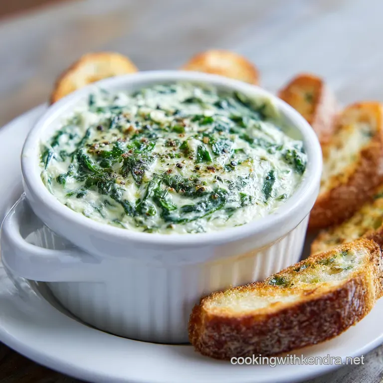 Creamy Spinach Dip Recipe with Cream Cheese