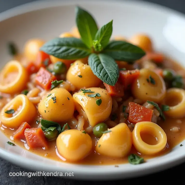 Cheeky Supper Creamy Tortellini Minestrone with Toasted Sage Butter