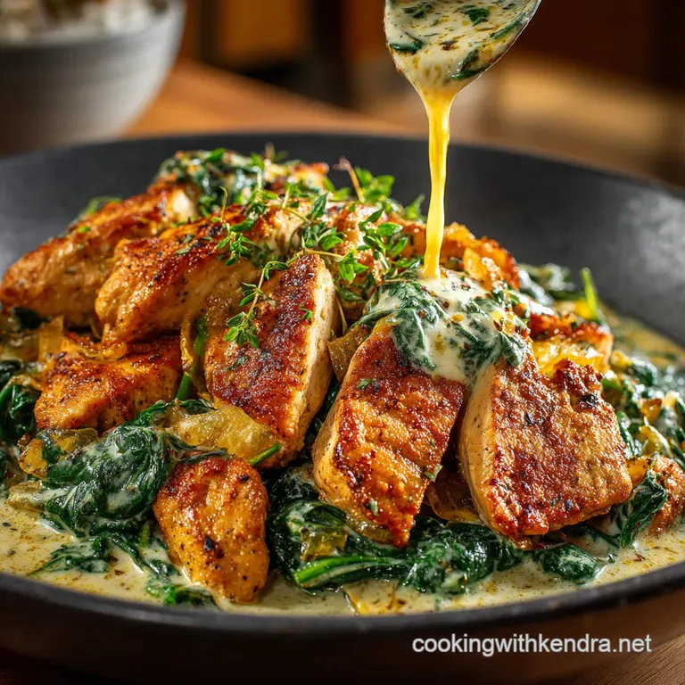 Creamy Tuscan Chicken Spinach a Taste of Italy at Home presentation