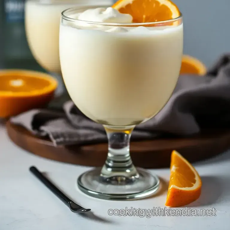 Creations of the Creamsicle Dream Drink presentation