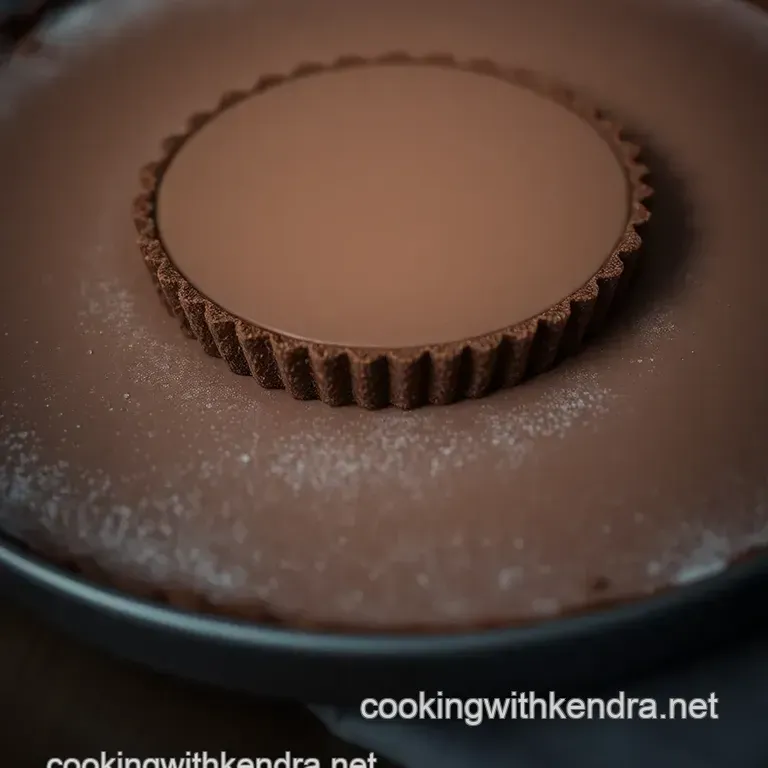 Crème de Cacao Chocolate Mousse Tart presentation