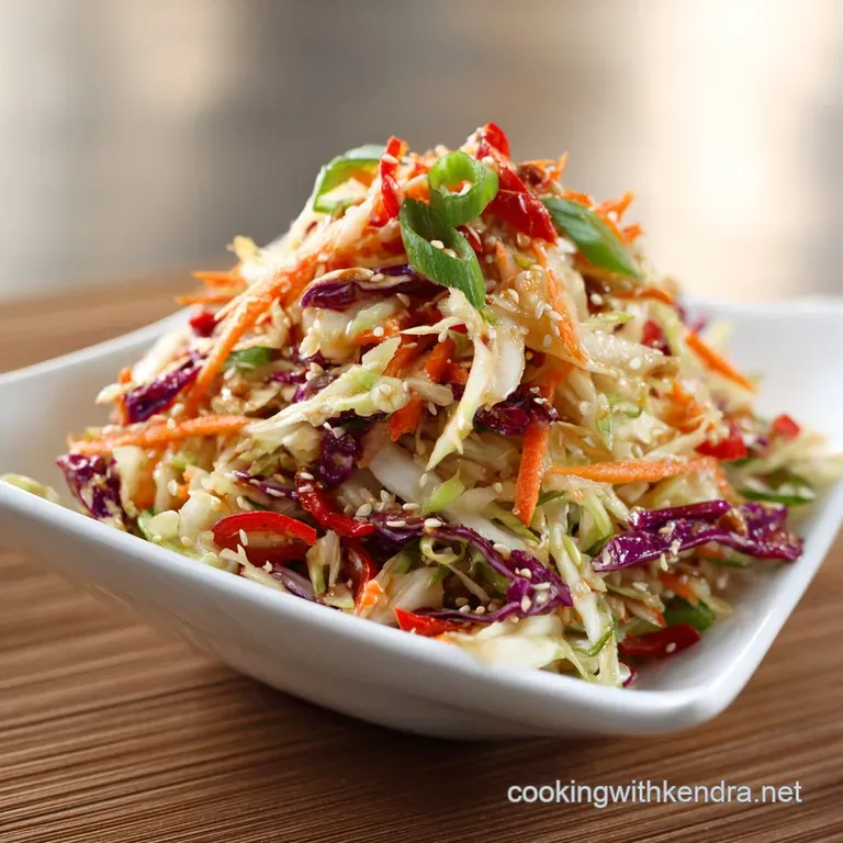 Crisp Zesty Asian Power Slaw with Toasted Sesame Dressing