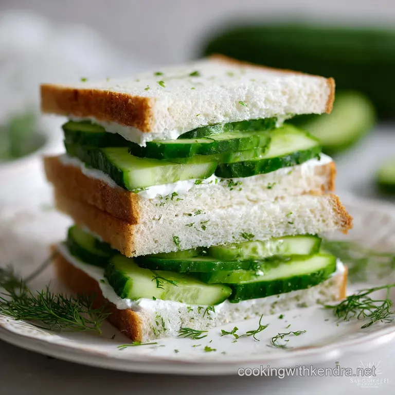 Tea Party Food Idea with Cucumber Sandwiches: Ultra Crisp