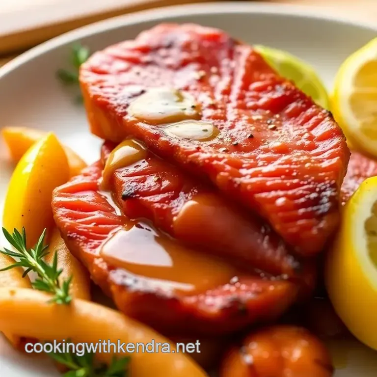 Crispy Air Fryer Gammon Steak presentation