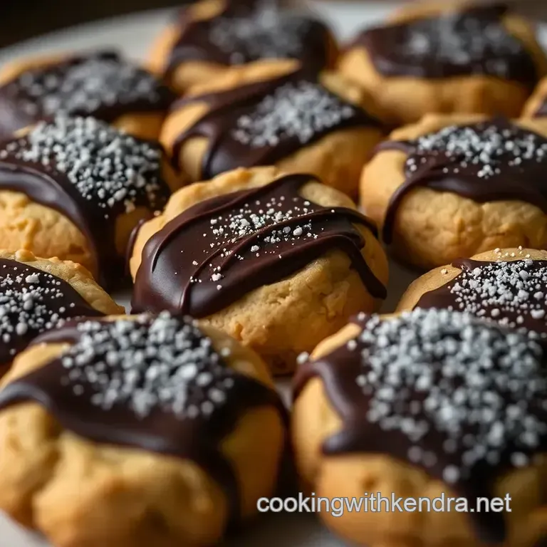 Crispy Chocolate-Dipped Pirouette Cookies presentation