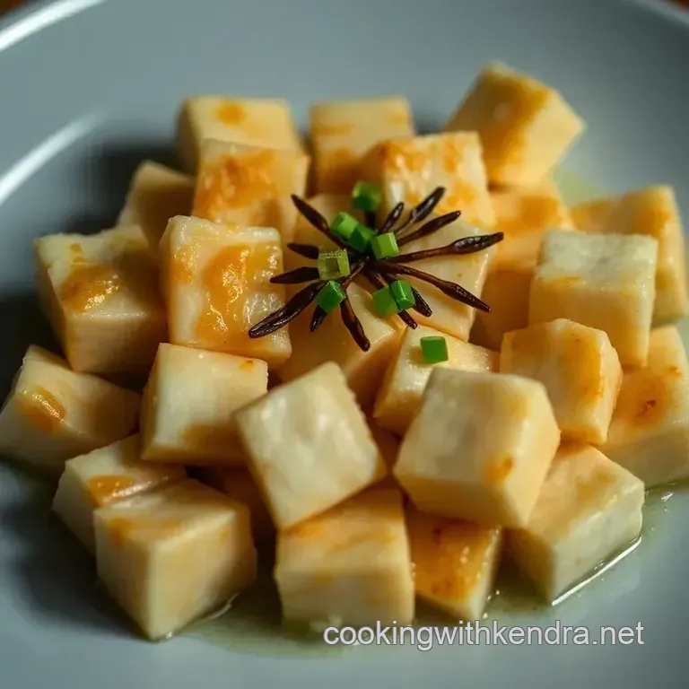 Crispy Dashi Tofu (Agedashi Tofu) presentation