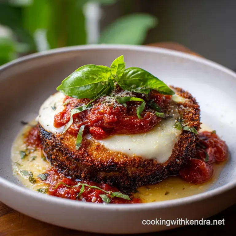 Eggplant Parmesan with Dual Breading