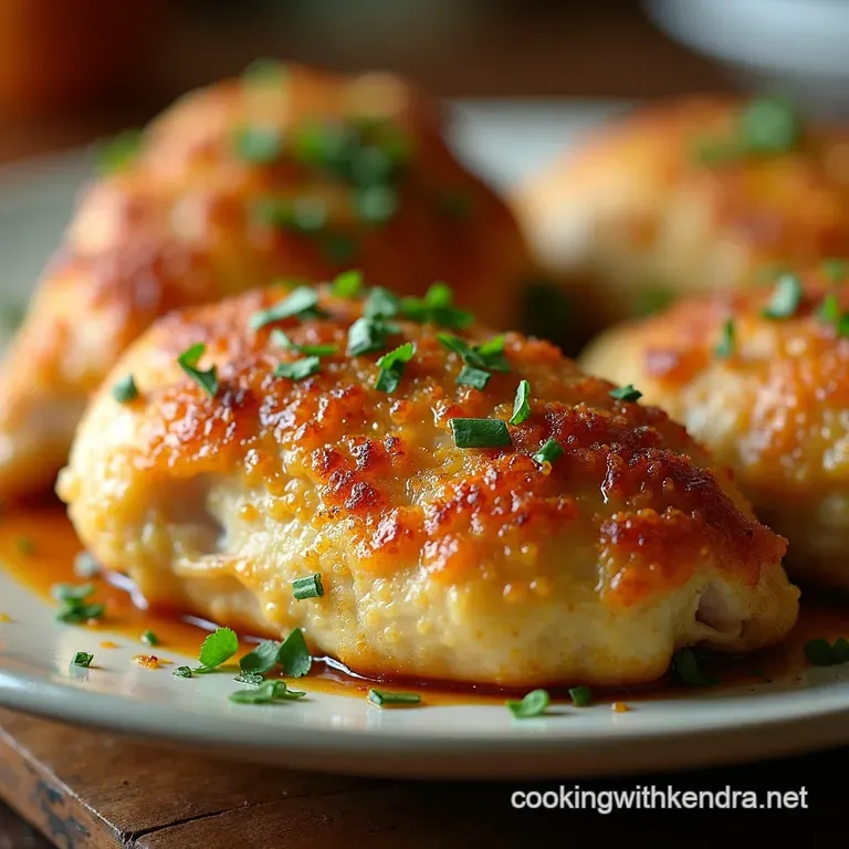 Crispy Garlic Parmesan Chicken Thighs presentation