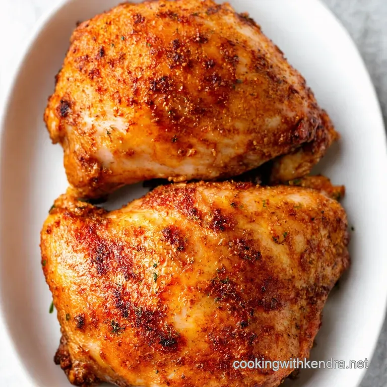Crispy Herb Roasted Chicken Legs with Garlic Lemon