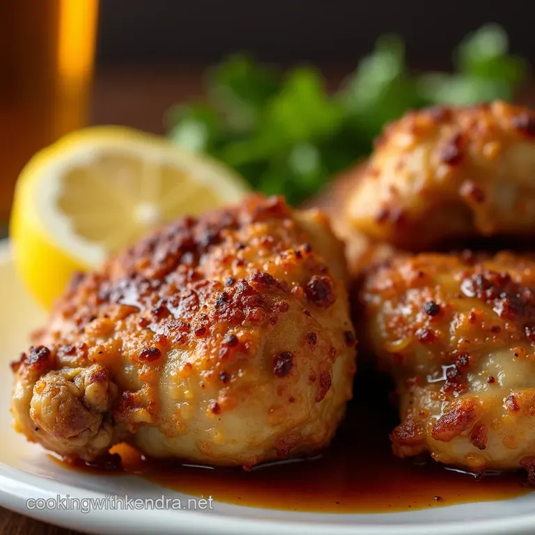 Crispy Herbroasted Chicken Thighs Proper Pub Grub at Home presentation