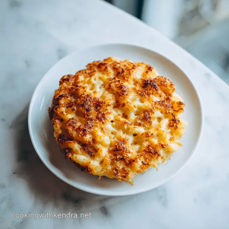A neat stack of golden-brown mac and cheese balls on a rustic plate, inviting indulgence.