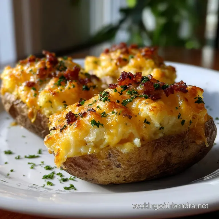 Twice Baked Potatoes: Velvety Interiors Shattering Skins