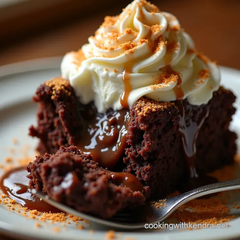 The Ultimate Crock Pot Hot Fudge Sundae Cake Chocolate Dream in a Slow Cooker presentation