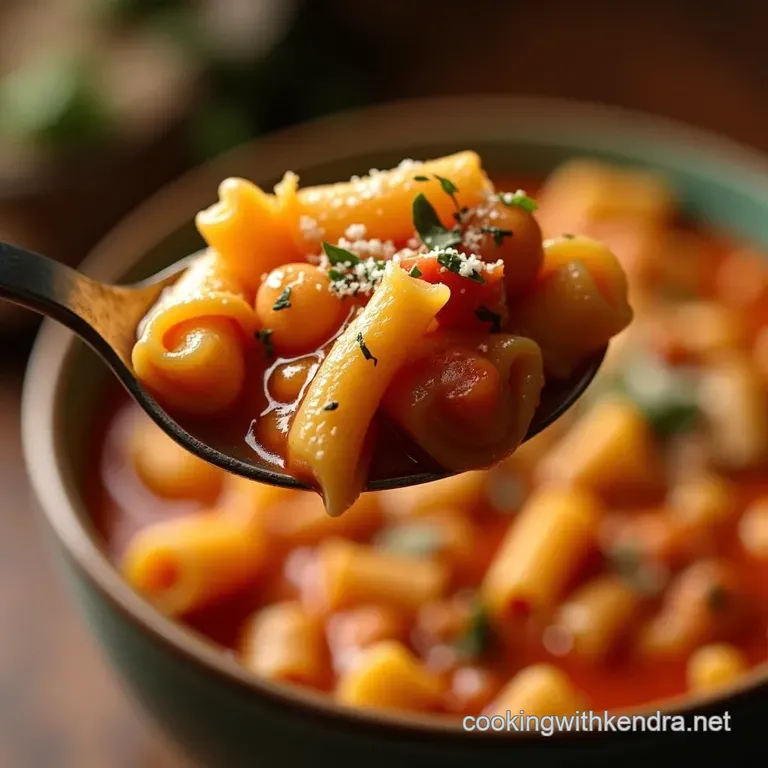 The Slow Cooker Italian Hug Authentic Crock Pot Pasta E Fagioli Soup presentation