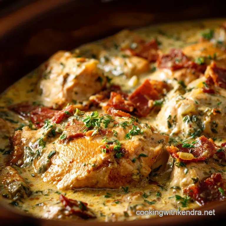 Crockpot Tuscan Chicken: Easy Dump-and-Go Recipe for Ultra-Creamy Sauce