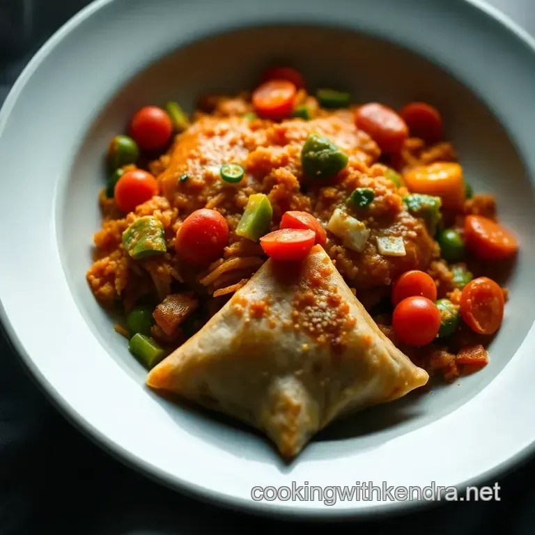 Crunchy Vegetable Samosas: A Family Favourite presentation