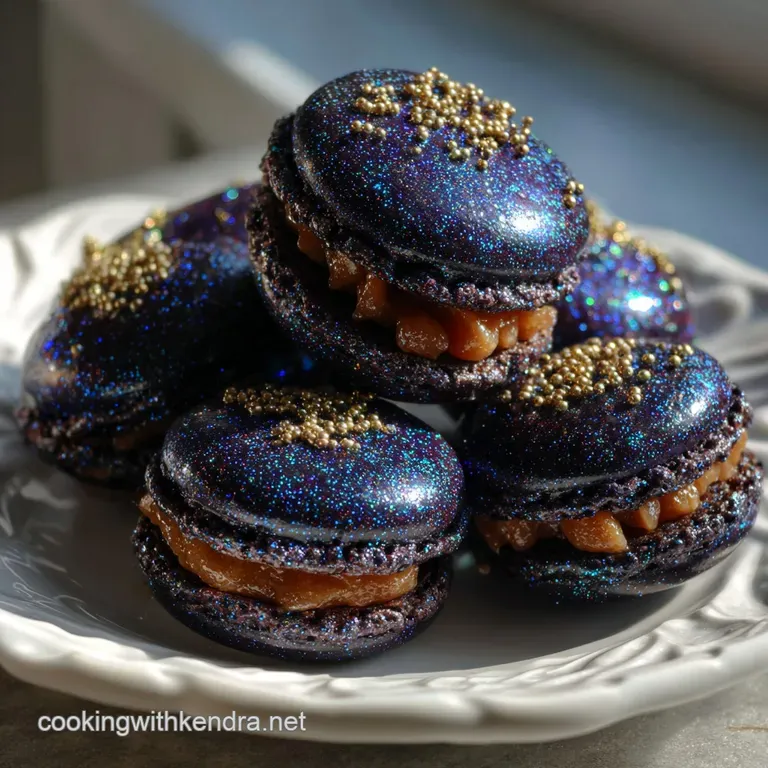 Cute New Year Desserts: Midnight Macarons