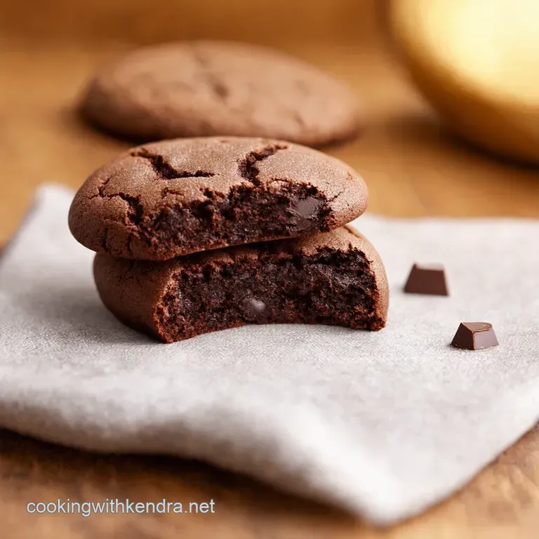 Dark Chocolate Brown Sugar Cookies Decadent Chewy Delights presentation