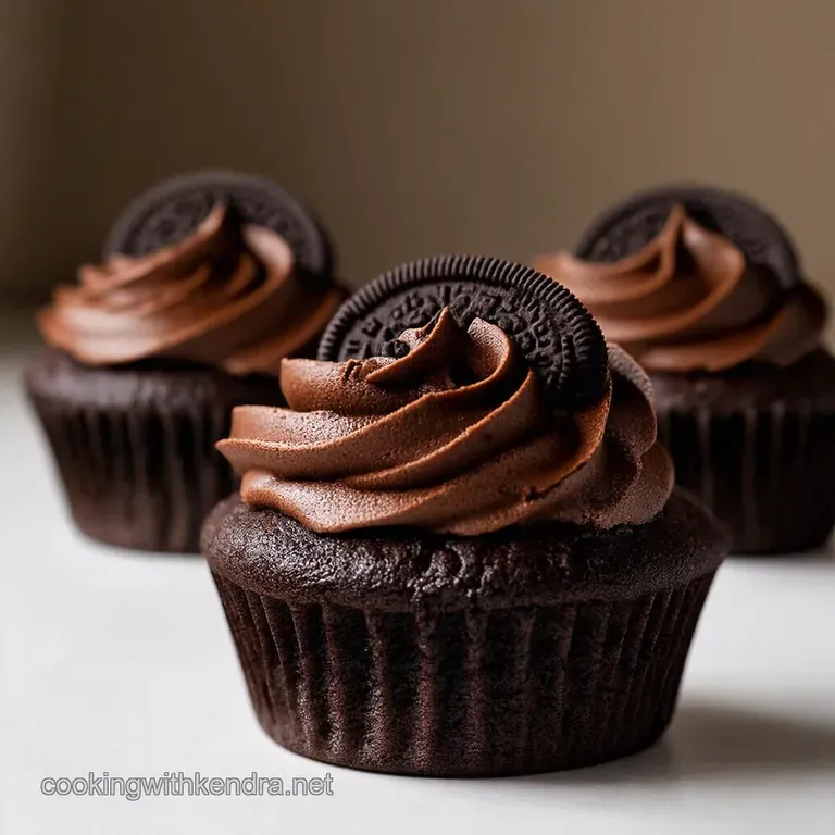 Death by Chocolate Oreo Cupcakes presentation