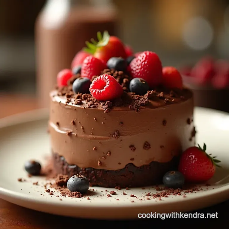 Death by Chocolate Trifle Mousse a Threelayered Delight presentation