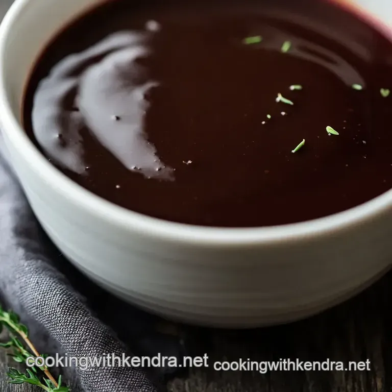 Decadent Bordelaise Sauce presentation
