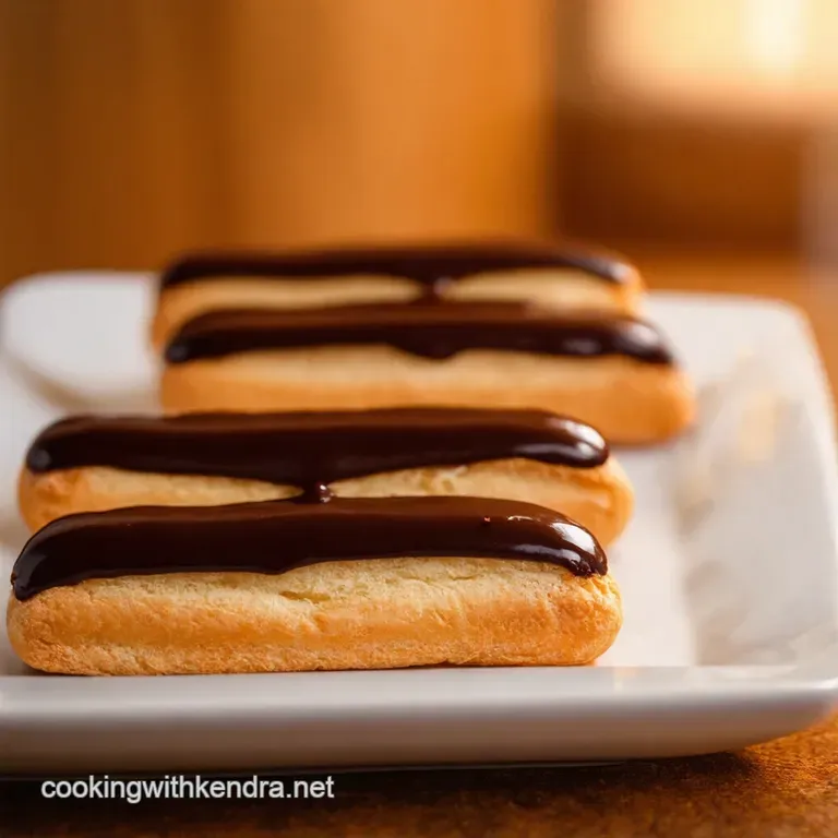 Decadent Chocolate &Eacute;clairs a Glaze Without Restraint presentation
