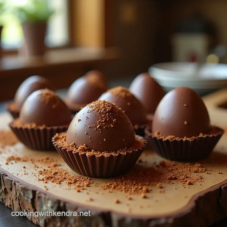 Decadent Filled Chocolate Easter Eggs presentation