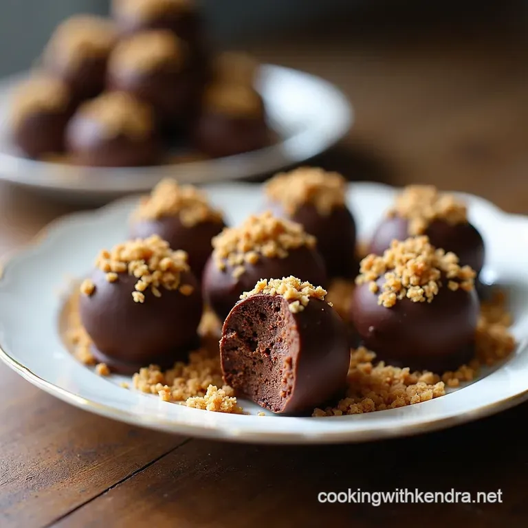 Decadent Hazelnut Crunch Chocolate Truffles