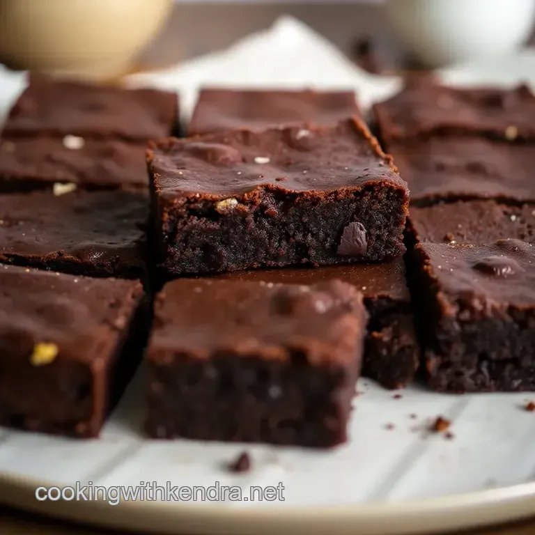 Decadent Hummingbird Bakery-Style Brownies presentation