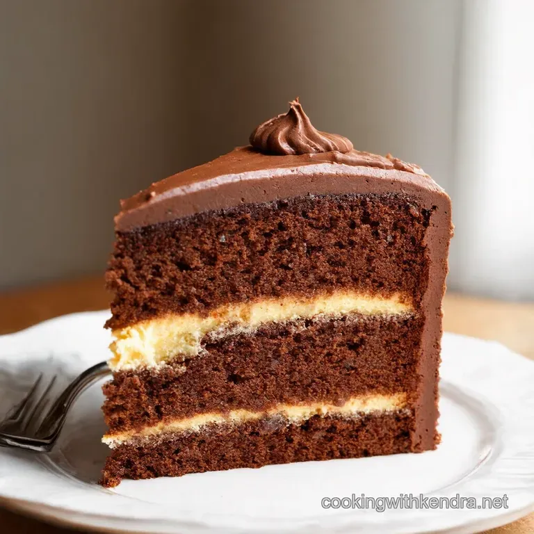 Decadent Nutella Dream Layer Cake presentation