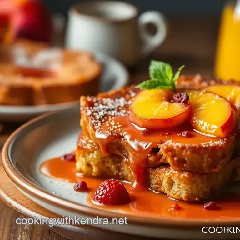 French Toast Peach Melba Delight