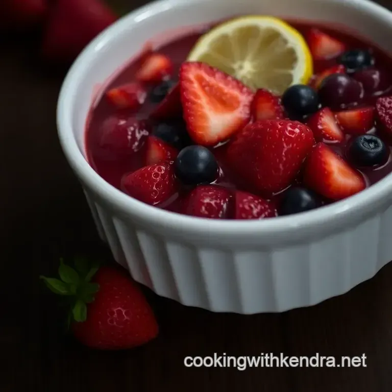Delectable Berry Compote: a Sweet Symphony in a Jar presentation