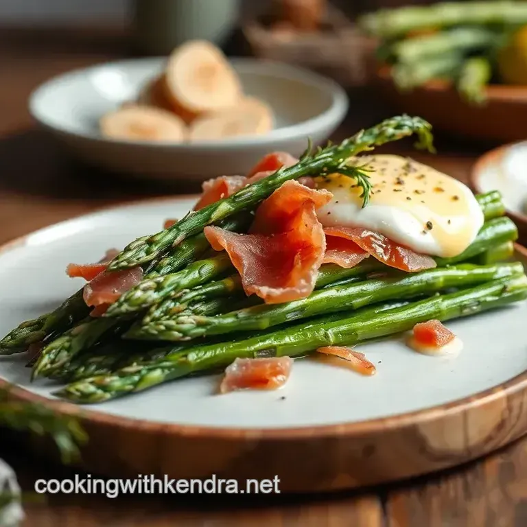 Poached Asparagus Prosciutto Delight