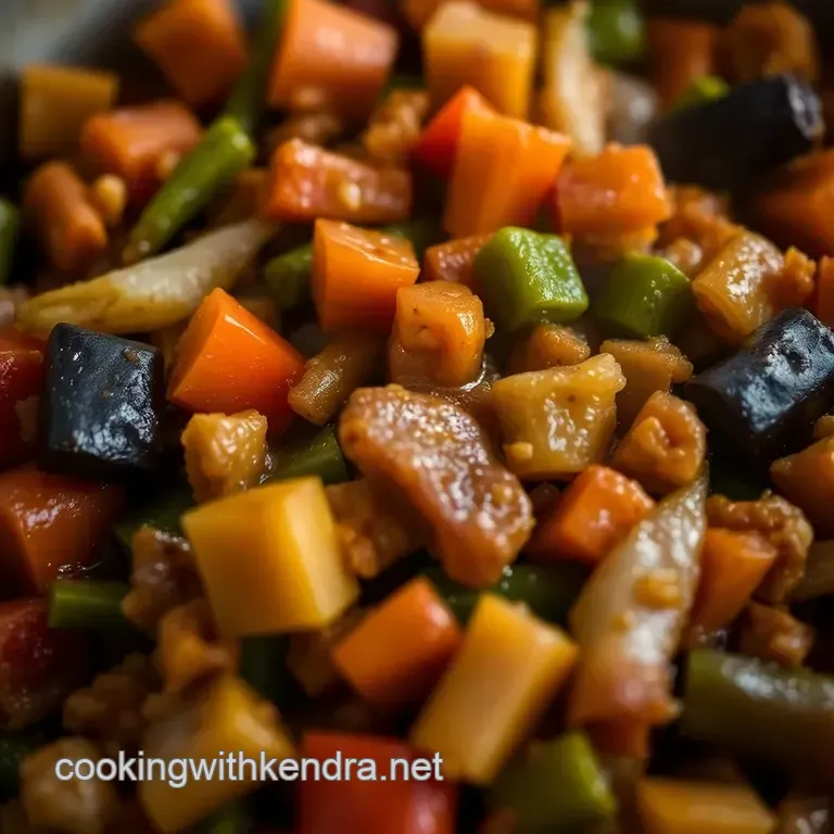 Delicious Haitian Legume: A Flavorful Veggie Medley presentation