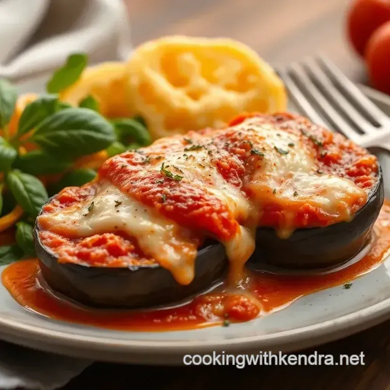 Crispy Fried Eggplant Parmesan with Cheese Layers